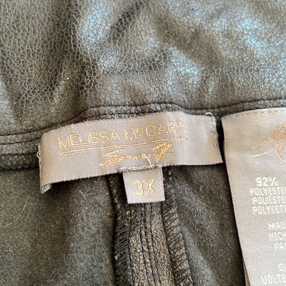 Seven7 Melissa McCarthy Faux leather pants size 3X - Picture 5 of 9